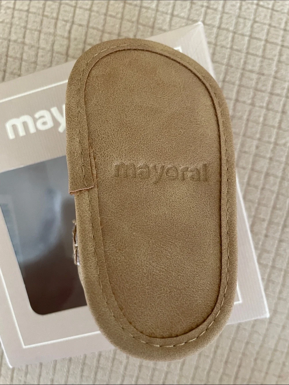 Mayoral Newborn Tan Baby Sandals NWT!